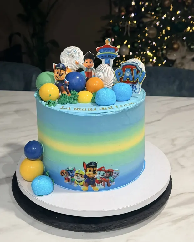 Paw Patrol in blauw en groen